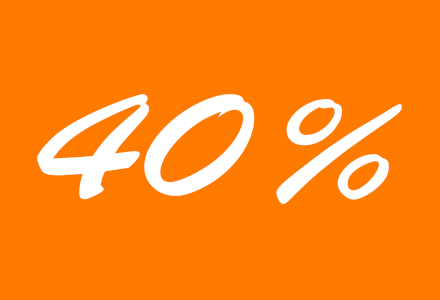 40%