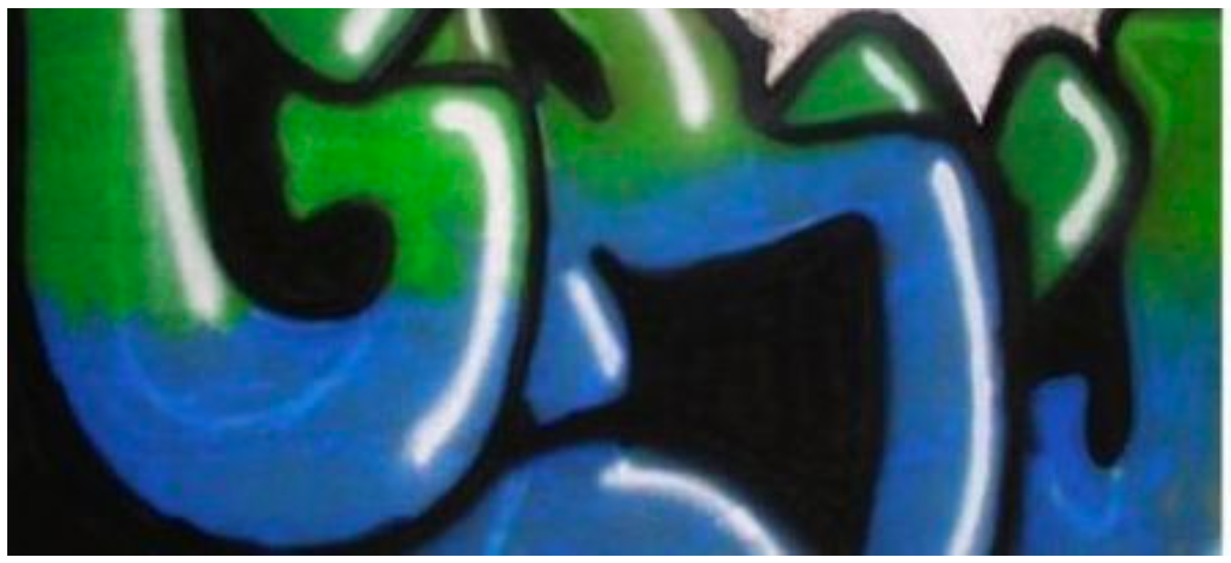 Graffiti von den Buchstaben GBVJ