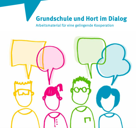 Logo vom Projekt: Gemeinsam bildet. Grundschule und Hort im Dialog.