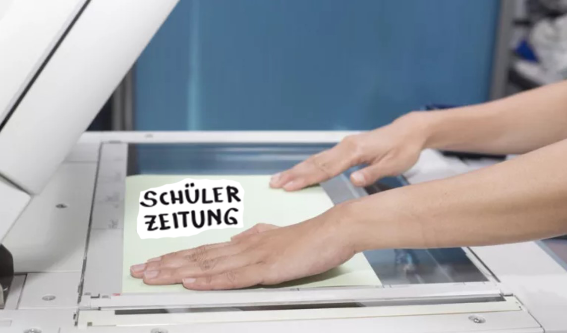 Schülerzeitung auf Kopierer